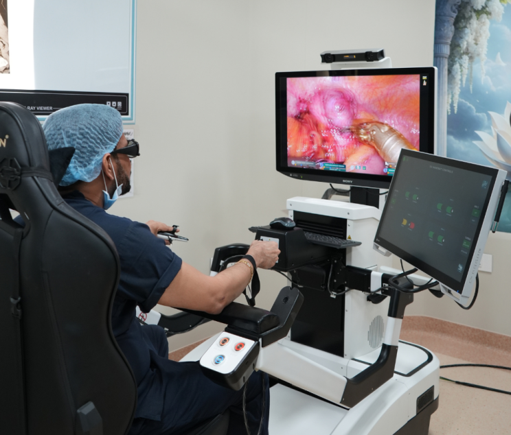 Best Prostate Cancer Hospital in Surat (Primary Focus) Best Urologist in Surat Urology Hospital in Varachha Top Kidney Hospital Surat Prostate Specialist in Surat Dr. Arvind Dhameliya Urologist Kidney Stone Clinic Surat Robotic-Assisted Radical Prostatectomy in Surat Thulium Laser Prostate Surgery (ThuLEP) cost in India Best hospital for Prostate Cancer Robotic Surgery in Gujarat Dr. Arvind Dhameliya reviews for kidney stone treatment Advanced Laser Treatment for BPH and Prostate Enlargement Minimally Invasive Urology Surgery at Dhameliya Hospital Non-surgical options for early-stage prostate cancer At Dhameliya Kidney Hospital, we use different technologies for different goals. For Prostate Cancer, we utilize Robotic Surgery to precisely remove the cancerous gland while saving the surrounding nerves. For non-cancerous enlargement (BPH), we use the Thulium Laser (ThuLEP), which is the most advanced, bloodless laser technology available today. Symptoms of Prostate Cancer Robotic Surgery Benefits Thulium Laser Technology Expertise of Dr. Arvind Dhameliya